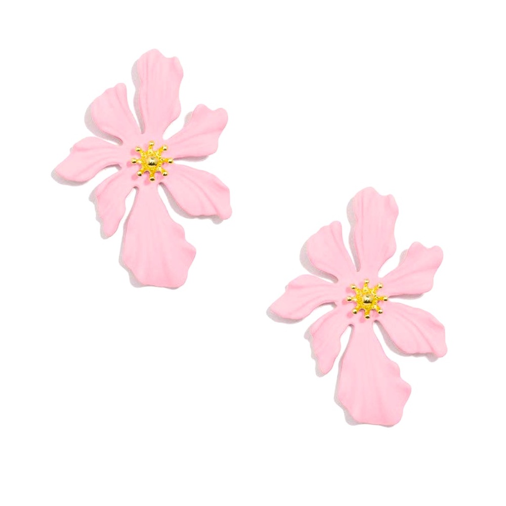 ZENZII LARGE FLORAL 18K GOLD PLATED EARRINGS ❤️STUNNING❤️